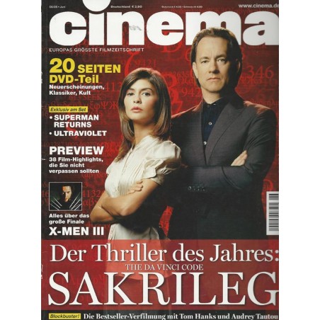 CINEMA 6/06 Juni 2006 - Sakrileg