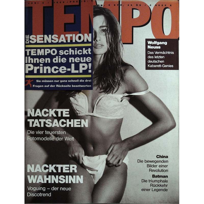 Tempo 6 / Juni 1989 - Nackte Tatsachen