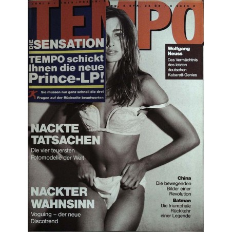 Tempo 6 / Juni 1989 - Nackte Tatsachen