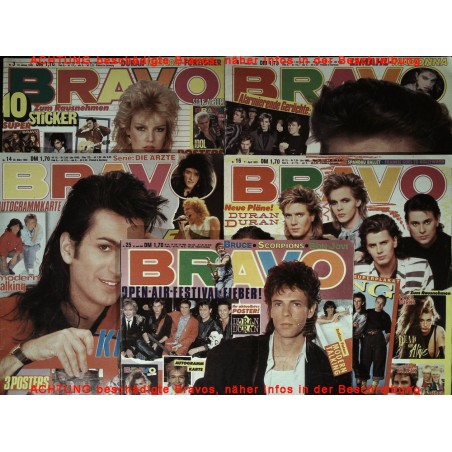 5er BRAVO Nr.3 / 4 / 14 / 16 / 25 von 1985 - Duran Duran, Kim Wilde...