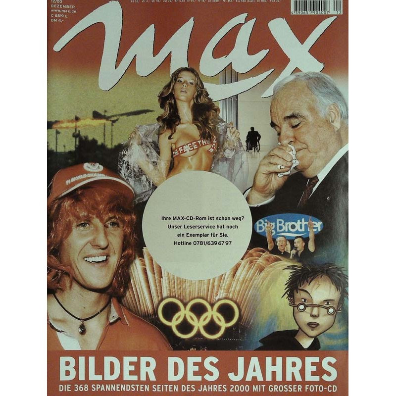 Max Magazin Nr.12 / Dezember 2000 - Bilder des Jahres