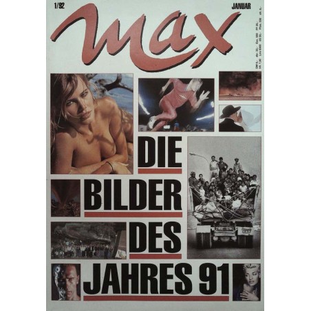 Max Magazin Nr.1 / Januar 1992 - Die Bilder des Jahres 1991