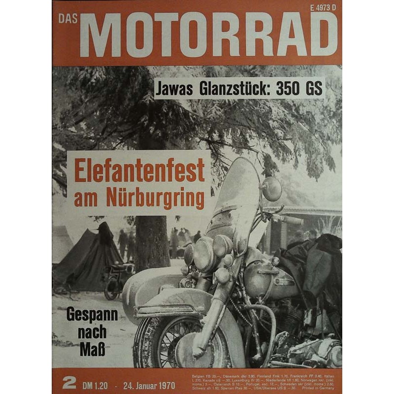 Das Motorrad Nr.2 / 24 Januar 1970 - Elefantenfest