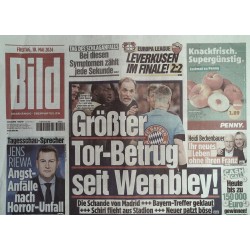 Bild Zeitung Freitag, 10 Mai 2024 - Größter Tor-Betrug!