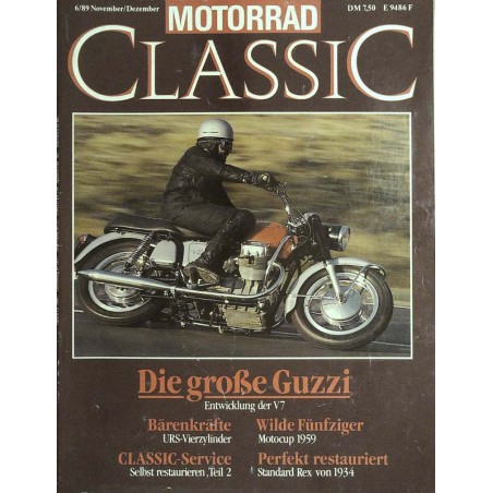 Motorrad Classic 6/1989 - Die große Guzzi