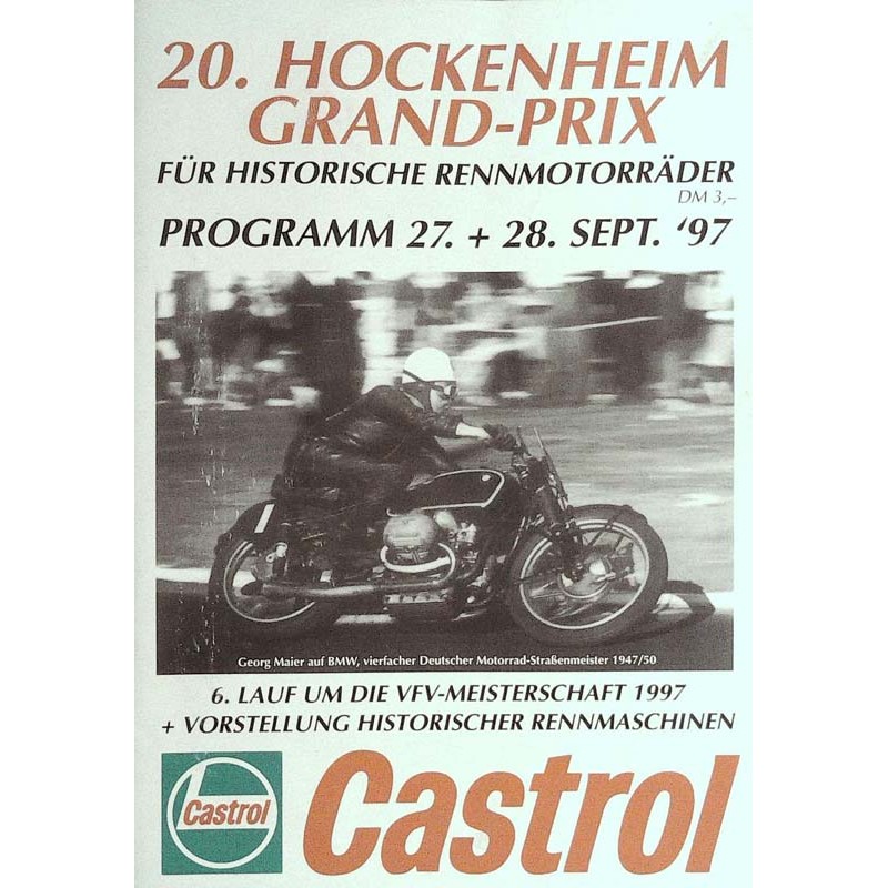 20. Hockenheim Grand Prix / 27 und 28 September 1997