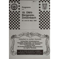 19. DMV Bergpreis Zotzenbach / 22 und 23 März 1986