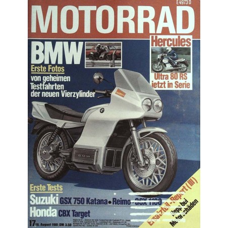 Das Motorrad Nr.17 / 19 August 1981 - BMW Erste Fotos