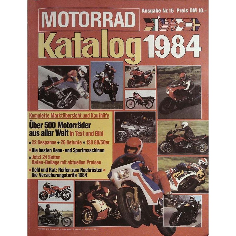 Motorrad Katalog Ausgabe 15 von 1984 - Über 500 Motorräder aus...