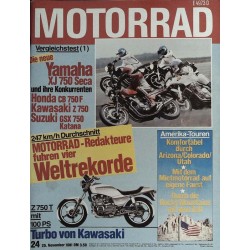 Das Motorrad Nr.24 / 25 November 1981 - Vier Weltrekorde