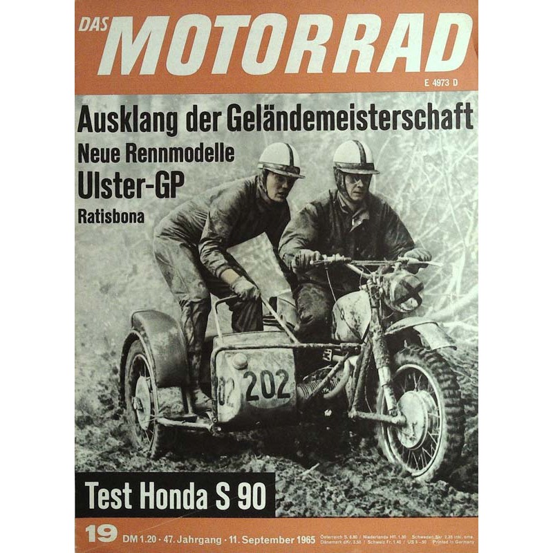 Das Motorrad Nr.19 / 11 September 1965 - Geländemeisterschaft