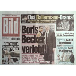 Bild Zeitung Samstag, 25 Mai 2024 - Boris Becker verlobt!