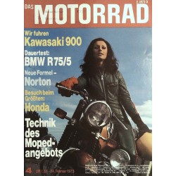 Das Motorrad Nr.4 / 24 Februar 1973 - Mit Mädchen teilen!