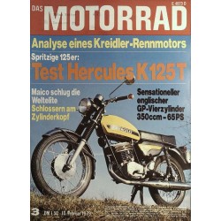 Das Motorrad Nr.3 / 10 Februar 1973 - Test Hercules K 125 T
