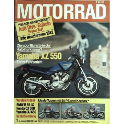 Das Motorrad Nr.1 / 6 Januar 1982 - Yamaha XZ 550