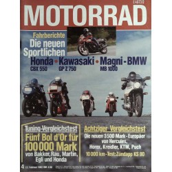 Das Motorrad Nr.4 / 17 Februar 1982 - Tuning Vergleichstest