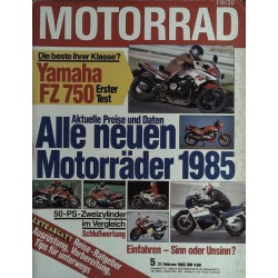 Das Motorrad Nr.5 / 27 Februar 1985 - Yamaha FZ 750
