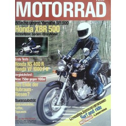 Das Motorrad Nr.11 / 22 Mai 1985 - Honda XBR 500