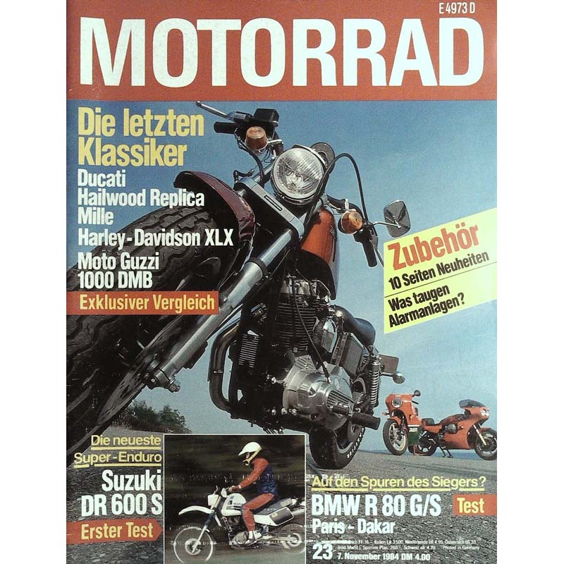 Das Motorrad Nr.23 / 7 November 1984 - Die letzten Klassiker