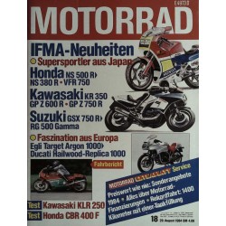 Das Motorrad Nr.18 / 29 August 1984 - Supersportler aus Japan