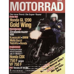 Das Motorrad Nr.3 / 1 Februar 1984 - Honda GL 1200 Gold Wing