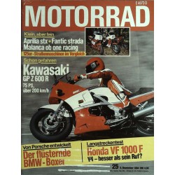Das Motorrad Nr.25 / 5 Dezember 1984 - Kawasaki GP Z 600 R