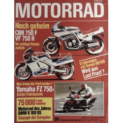 Das Motorrad Nr.26 / 19 Dezember 1984 - Noch geheim