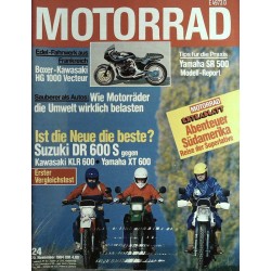 Das Motorrad Nr.24 / 20 November 1984 - Suzuki DR 600 S