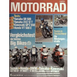 Das Motorrad Nr.9 / 25 April 1984 - Vergleichstest Big Bikes