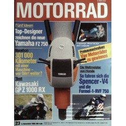 Motorrad Nr.23 / 6 November 1985 - Yamaha FZ 750