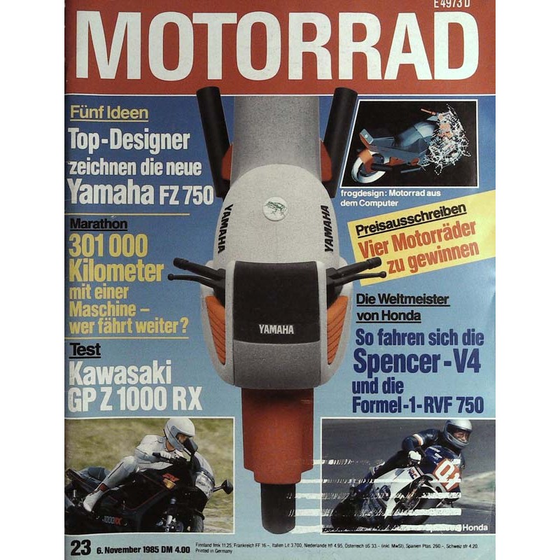 Motorrad Nr.23 / 6 November 1985 - Yamaha FZ 750