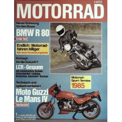 Das Motorrad Nr.1 / 2 Januar 1985 - Moto Guzzi Le Mans IV