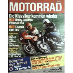 Das Motorrad Nr.22 / 23 Oktober 1985 - Die Klassiker kommen