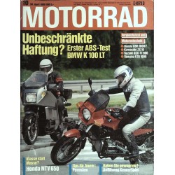 Das Motorrad Nr.10 / 30 April 1988 - Unbeschränkte Haftung?