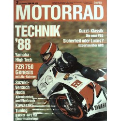 Das Motorrad Nr.2 / 9 Januar 1988 - FZR 750 Genesis