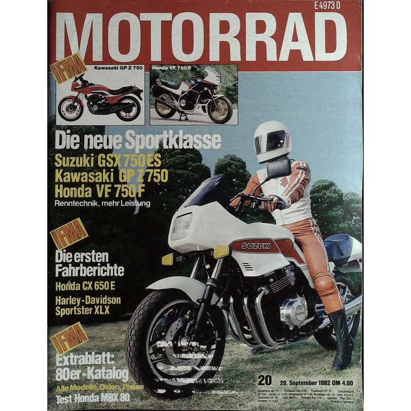 Das Motorrad Nr.20 / 29 September 1982 - Suzuki GSX 750 ES