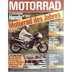 Das Motorrad Nr.26 / 22 Dezember 1982 - Honda VF 750 F