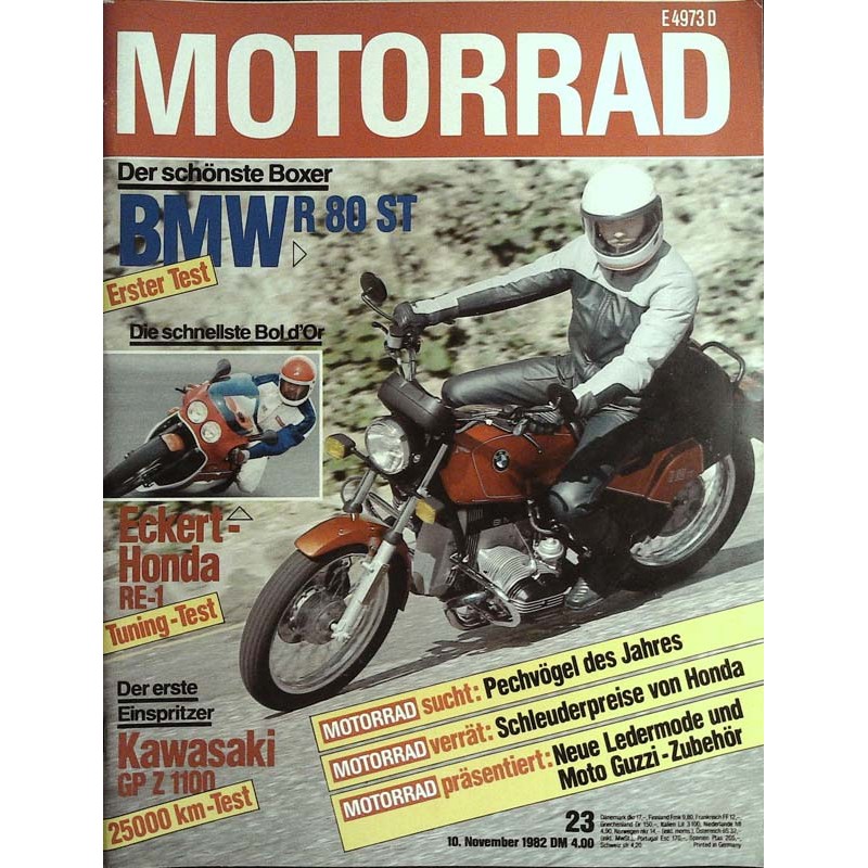 Das Motorrad Nr.23 / 10 November 1982 - BMW R 80 ST