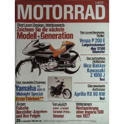 Das Motorrad Nr.25 / 8 Dezember 1982 - Model Generation