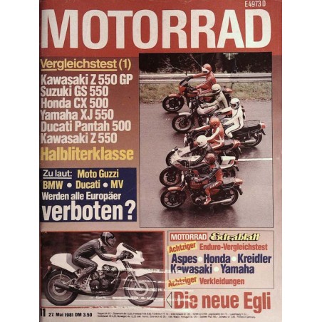 Das Motorrad Nr.11 / 27 Mai 1981 - Halbliterklasse