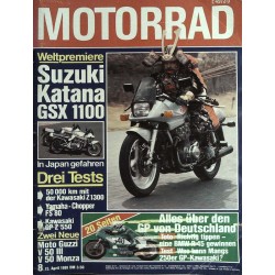 Das Motorrad Nr.8 / 15 April 1981 - Suzuki Katana GSX 1100
