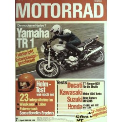 Das Motorrad Nr.7 / 1 April 1981 - Yamaha TR 1