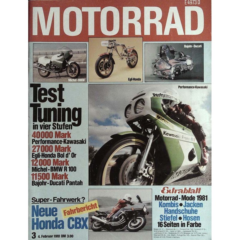 Motorrad Nr.3 / 4 Februar 1981 - Tuning Performance Kawasaki