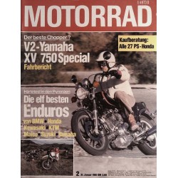 Motorrad Nr.2 / 21 Januar 1981 - V2 Yamaha XV 750 Special
