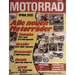 Motorrad Nr.19 / 17 September 1980 - Alle neuen Motorräder