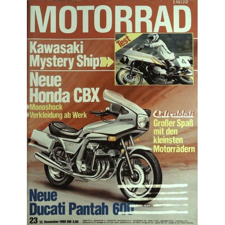 Motorrad Nr.23 / 121 November 1980 - Neue Honda CBX