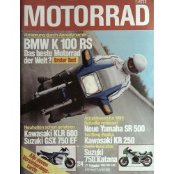 Das Motorrad Nr.24 / 23 November 1983 - BMW K 100 RS