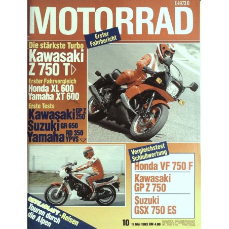 Das Motorrad Nr.10 / 11 Mai 1983 - Kawasaki Z 750 T