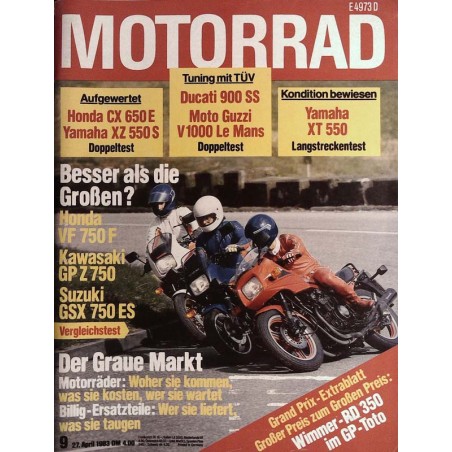 Motorrad Nr.9 / 27 April 1983 - Besser als die Großen?