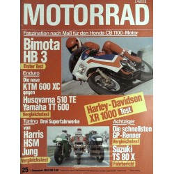 Das Motorrad Nr.25 / 7 Dezember 1983 - Bimota HB 3